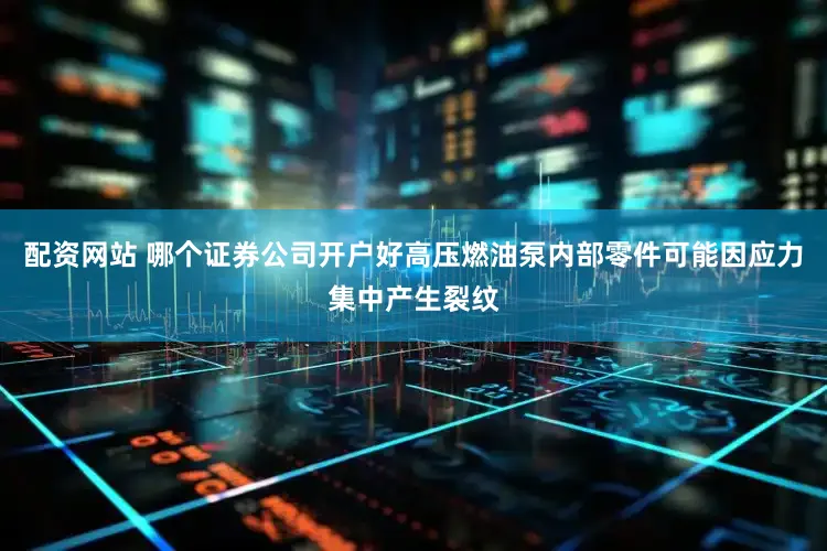 配资网站 哪个证券公司开户好高压燃油泵内部零件可能因应力集中产生裂纹