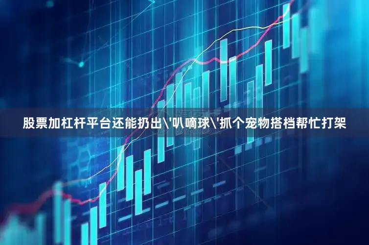 股票加杠杆平台还能扔出'叭嘀球'抓个宠物搭档帮忙打架